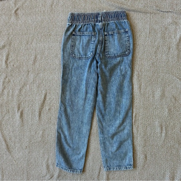🌟3/$20🌟 Gap Kids Easy Pull On Denim Pants w/ Drawstring Medium (8-10) - Picture 2 of 5
